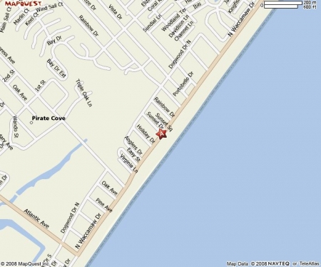 Map (showing location of Beach house)