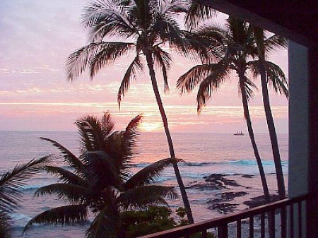 You won't want to miss a Kona sunset!