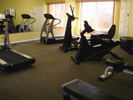 fitness center at clubhouse