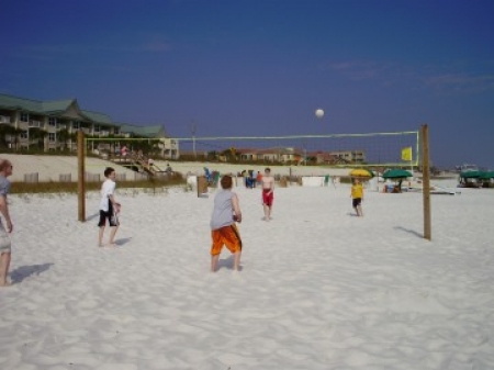 volleyball on the beach....