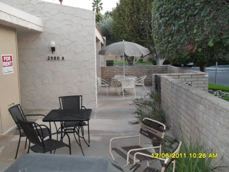 Large Patios from Living and Bedrooms